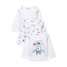 Family 2B: 3 Pack Long Sleeve Tops (0-12 Months)